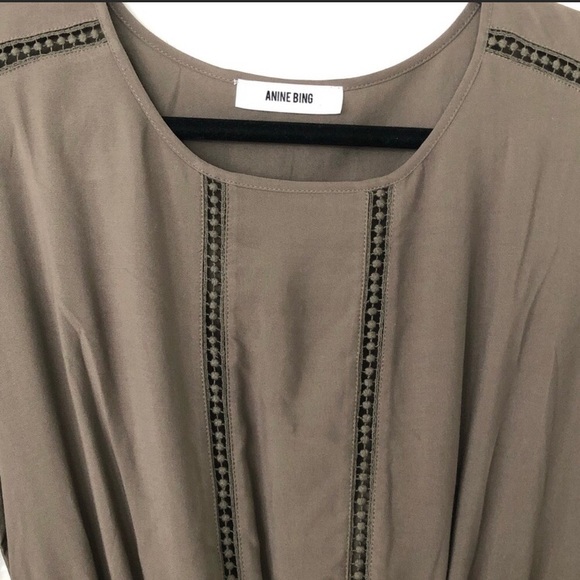 Anine Bing Olive Green Mini Dress - Picture 4 of 9